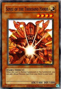 Senju of the Thousand Hands - Retro Pack (2020 Date Reprint) (RP01) #RP01-EN068 - Common / Short Print YuGiOh Trading Card