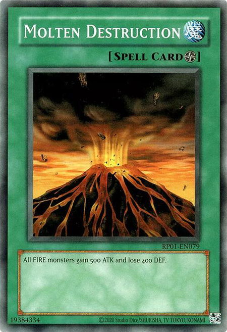 Molten Destruction - Retro Pack (2020 Date Reprint) YuGiOh trading card