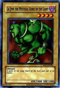 La Jinn the Mystical Genie of the Lamp - Retro Pack (2020 Date Reprint) (RP01) #RP01-EN085 - Super Rare YuGiOh Trading Card
