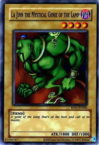 La Jinn the Mystical Genie of the Lamp - Retro Pack (2020 Date Reprint) (RP01) #RP01-EN085 - Super Rare YuGiOh Trading Card