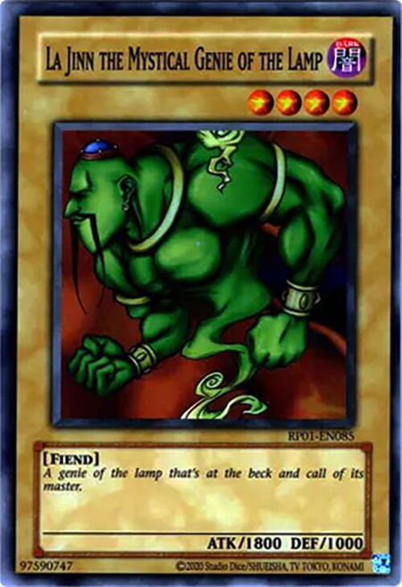 La Jinn the Mystical Genie of the Lamp - Retro Pack (2020 Date Reprint) YuGiOh trading card