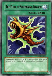 The Flute of Summoning Dragon - Retro Pack (2020 Date Reprint) (RP01) #RP01-EN087 - Rare YuGiOh Trading Card