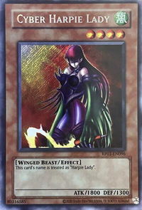 Cyber Harpie Lady - Retro Pack (2020 Date Reprint) (RP01) #RP01-EN096 - Secret Rare YuGiOh Trading Card