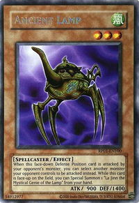 Ancient Lamp - Retro Pack (2020 Date Reprint) (RP01) #RP01-EN100 - Secret Rare YuGiOh Trading Card