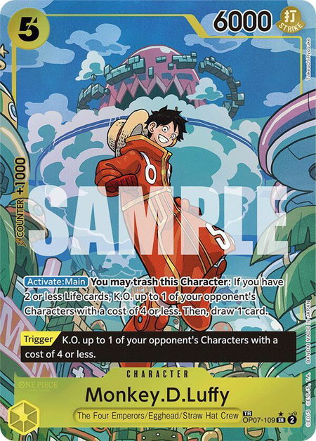 Monkey.D.Luffy (SP) - Two Legends One Piece trading card