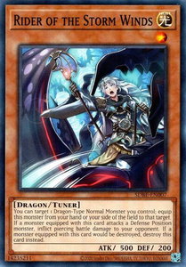 Rider of the Storm Winds - Structure Deck: Saga of Blue Eyes White Dragon (2020 Date Reprint) (SDBE) #SDBE-EN007 - Common / Short Print YuGiOh Trading Card