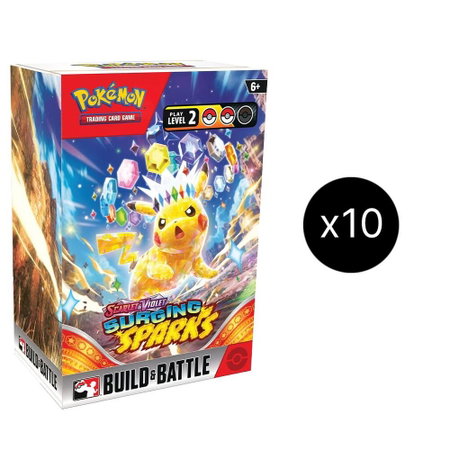 Surging Sparks Build & Battle Box Display trading card from SV08: Surging Sparks Surging Sparks Build & Battle Box Display - SV08: Surging Sparks Pokémon trading card