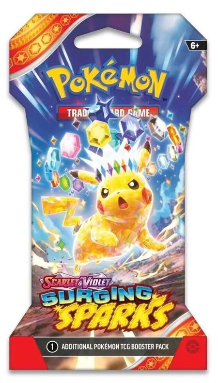 Surging Sparks Sleeved Booster Pack - SV08: Surging Sparks Pokémon trading card