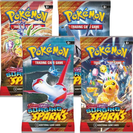 Surging Sparks Booster Pack Art Bundle [Set of 4] - SV08: Surging Sparks Pokémon trading card
