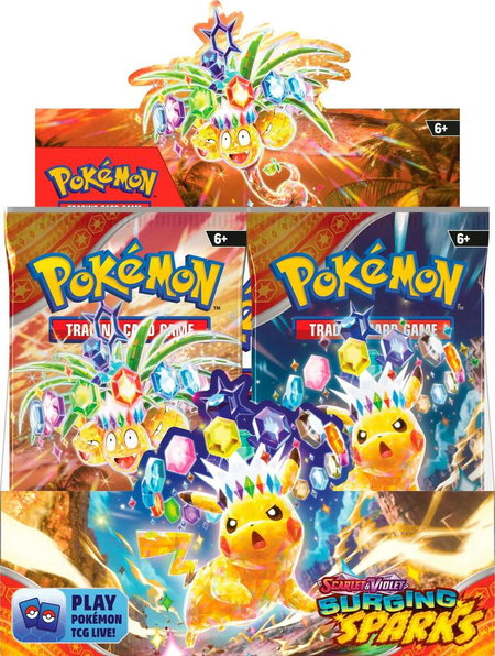 Surging Sparks Booster Box trading card from SV08: Surging Sparks Surging Sparks Booster Box - SV08: Surging Sparks Pokémon trading card