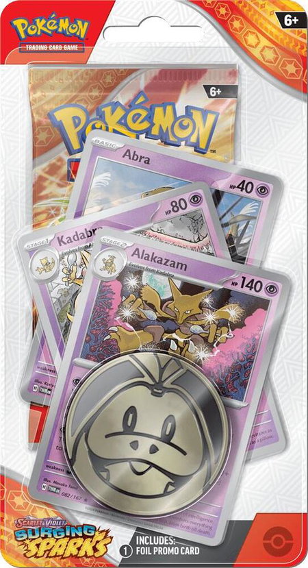 Surging Sparks Premium Checklane Blister [Alakazam] - SV08: Surging Sparks Pokémon trading card