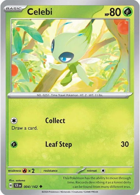 Celebi - SV07: Stellar Crown Pokémon trading card