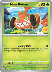 Mow Rotom - SV07: Stellar Crown (SCR) #008/142 - Common Pokémon Trading Card