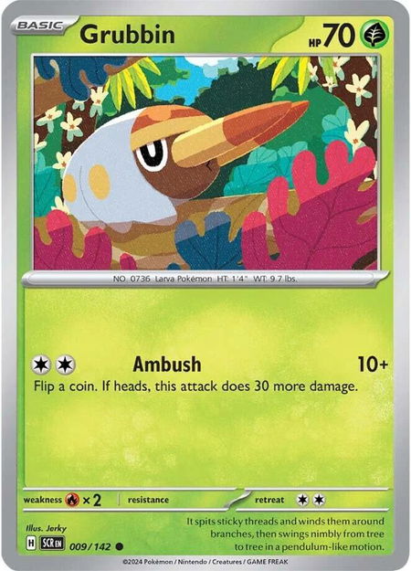 Grubbin - SV07: Stellar Crown Pokémon trading card