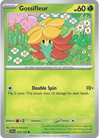 Gossifleur - SV07: Stellar Crown (SCR) #010/142 - Common Pokémon Trading Card