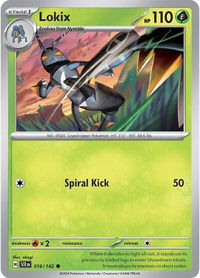 Lokix - SV07: Stellar Crown (SCR) #016/142 - Common Pokémon Trading Card
