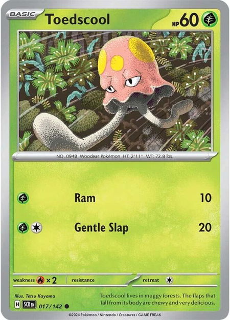Toedscool - SV07: Stellar Crown Pokémon trading card