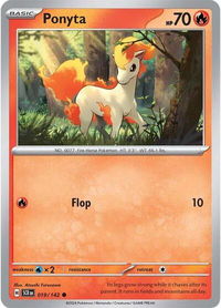 Ponyta - SV07: Stellar Crown (SCR) #019/142 - Common Pokémon Trading Card