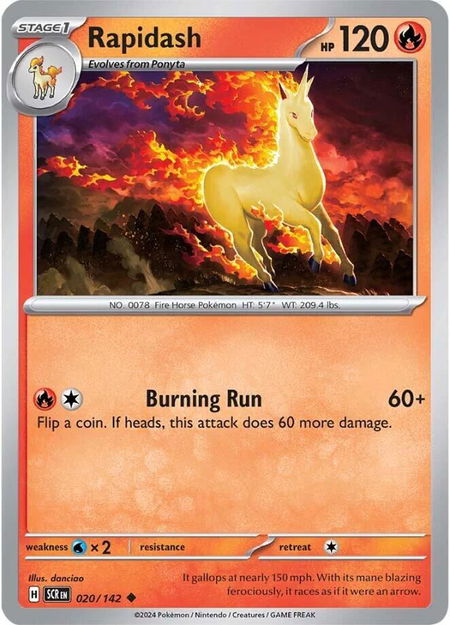 Rapidash - SV07: Stellar Crown Pokémon trading card