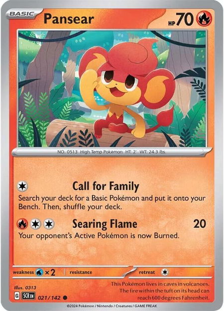Pansear - SV07: Stellar Crown Pokémon trading card