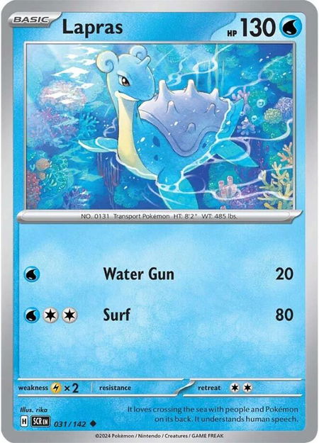 Lapras - SV07: Stellar Crown Pokémon trading card
