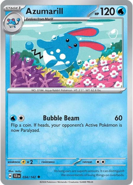 Azumarill - SV07: Stellar Crown Pokémon trading card