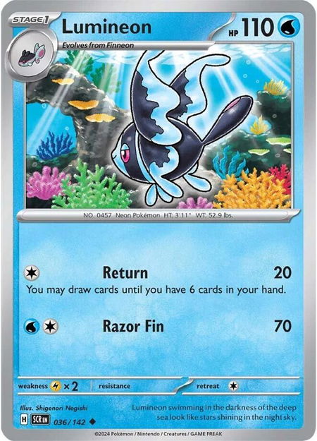 Lumineon - SV07: Stellar Crown Pokémon trading card