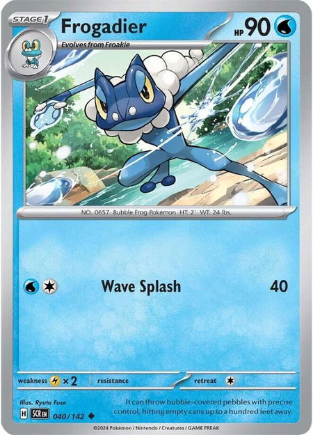Frogadier - SV07: Stellar Crown Pokémon trading card