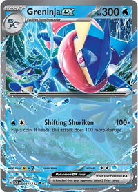 Greninja ex - SV07: Stellar Crown (SCR) #041/142 - Double Rare Pokémon Trading Card