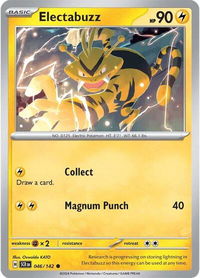 Electabuzz - SV07: Stellar Crown (SCR) #046/142 - Common Pokémon Trading Card