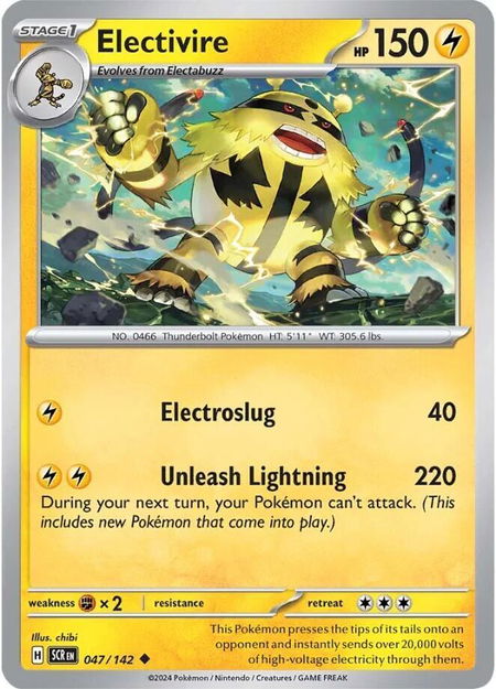 Electivire - SV07: Stellar Crown Pokémon trading card