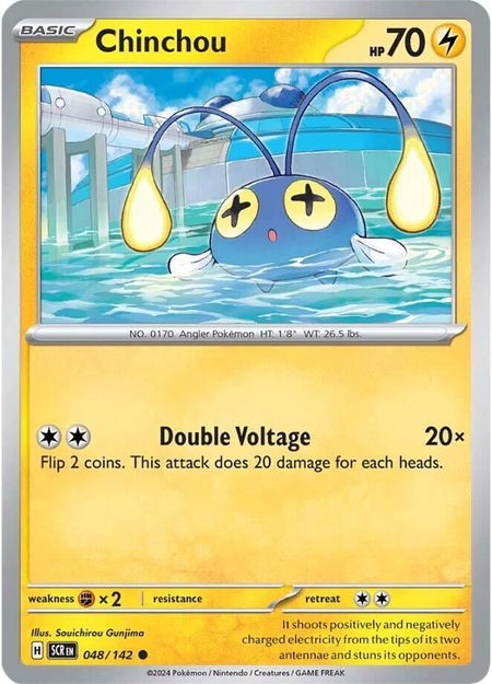 Chinchou - SV07: Stellar Crown Pokémon trading card
