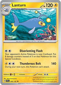Lanturn - SV07: Stellar Crown (SCR) #049/142 - Uncommon Pokémon Trading Card