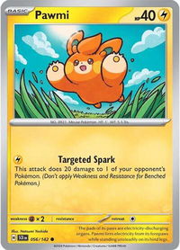 Pawmi - SV07: Stellar Crown (SCR) #056/142 - Common Pokémon Trading Card