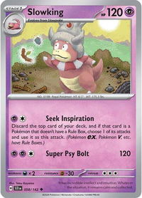 Slowking - SV07: Stellar Crown (SCR) #058/142 - Uncommon Pokémon Trading Card