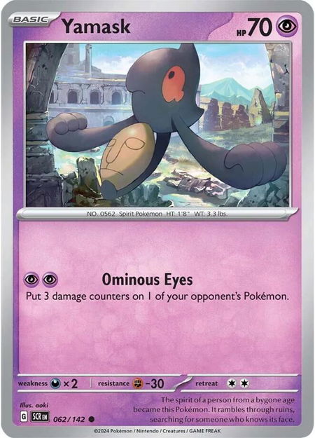 Yamask - SV07: Stellar Crown Pokémon trading card