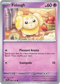 Fidough - SV07: Stellar Crown (SCR) #066/142 - Common Pokémon Trading Card
