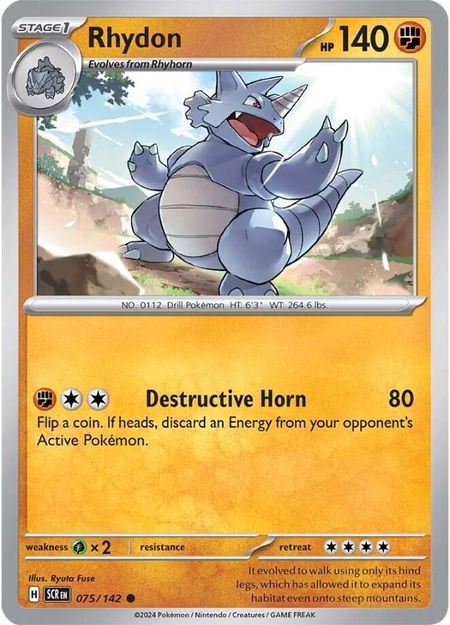 Rhydon - SV07: Stellar Crown Pokémon trading card