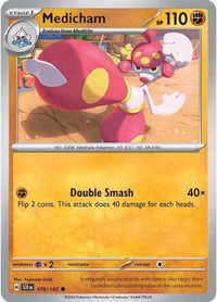 Medicham - SV07: Stellar Crown (SCR) #079/142 - Common Pokémon Trading Card