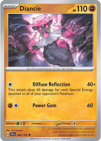 Diancie - SV07: Stellar Crown (SCR) #086/142 - Uncommon Pokémon Trading Card
