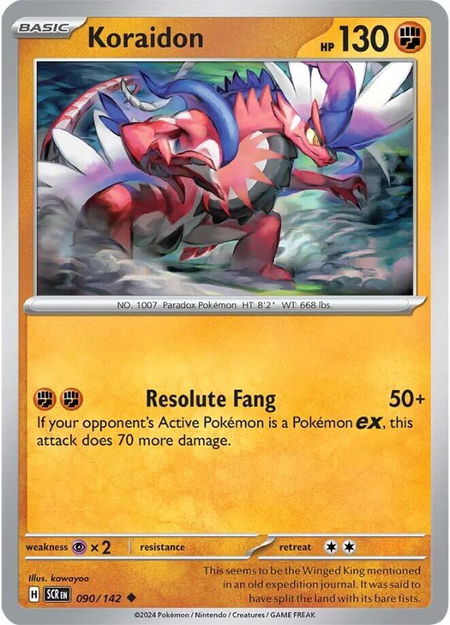 Koraidon - SV07: Stellar Crown Pokémon trading card