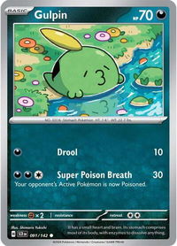 Gulpin - 091/142 - SV07: Stellar Crown (SCR) #091/142 - Common Pokémon Trading Card