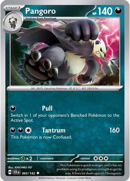 Pangoro - SV07: Stellar Crown Pokémon trading card