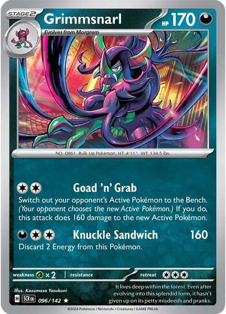 Grimmsnarl - SV07: Stellar Crown Pokémon trading card
