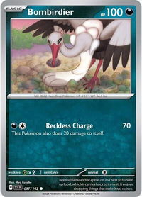 Bombirdier - SV07: Stellar Crown (SCR) #097/142 - Common Pokémon Trading Card