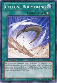 Cyclone Boomerang trading card from Legendary Collection 2 Cyclone Boomerang - Legendary Collection 2 YuGiOh trading card