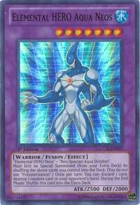 Elemental HERO Aqua Neos trading card from Legendary Collection 2 Elemental HERO Aqua Neos - Legendary Collection 2 YuGiOh trading card