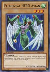 Elemental HERO Avian trading card from Legendary Collection 2 Elemental HERO Avian - Legendary Collection 2 YuGiOh trading card