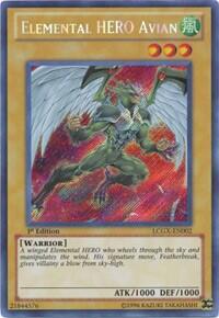 Elemental HERO Avian (Alternate Art) - Legendary Collection 2 (LC02) #LCGX-EN002 - Secret Rare YuGiOh Trading Card