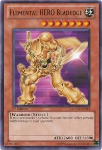 Elemental HERO Bladedge - Legendary Collection 2 (LC02) #LCGX-EN013 - Common / Short Print YuGiOh Trading Card